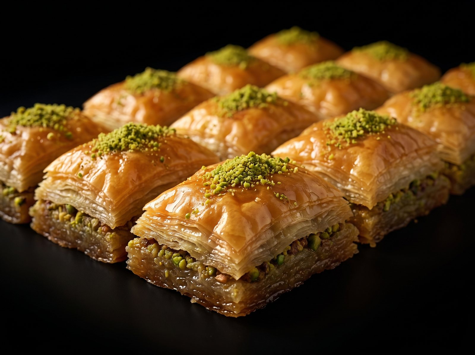 Walnut and pistachio baklava